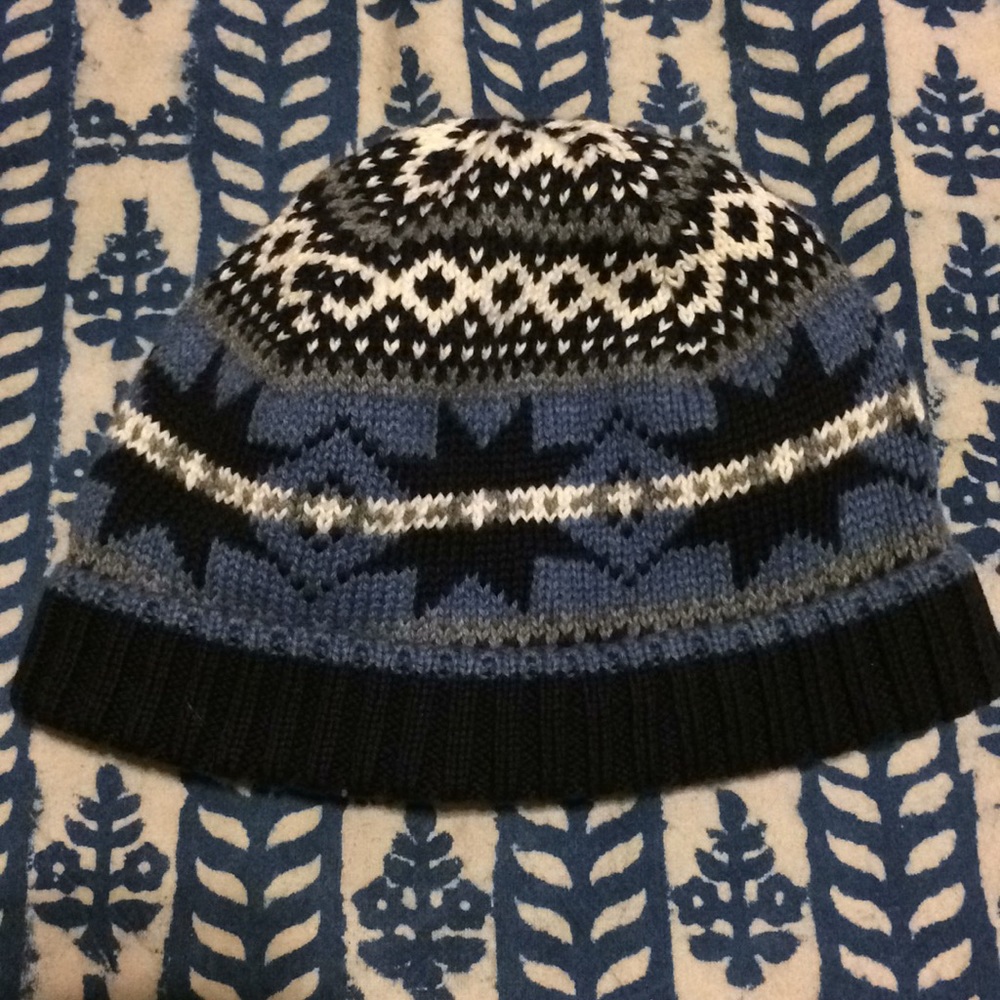 Janie and Jack Toddler (2T-3T) Blue Knit Beanie